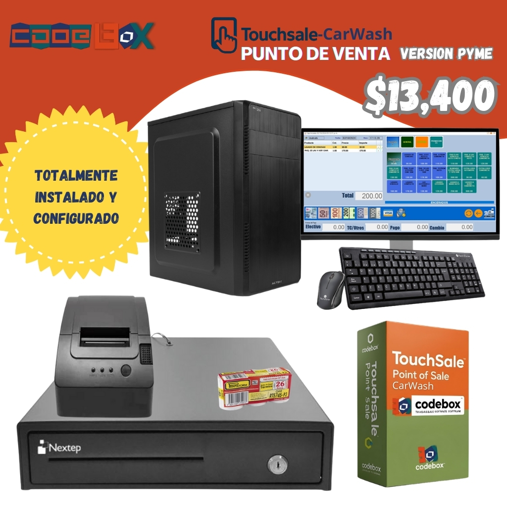 Punto de venta para autolavado